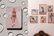 Sporty Girls Illustration set, a Healthcare Illustration by TiriCo (Thumbnail 10 of 11)