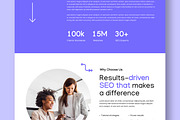 SEO Agency Landing Page Layout, an UI Kit Template by CreativeShaper (Thumbnail 3 of 5)