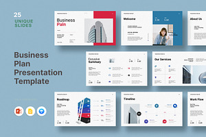 Business Plan Presentation Template, a Presentation Template by Dream-Lab