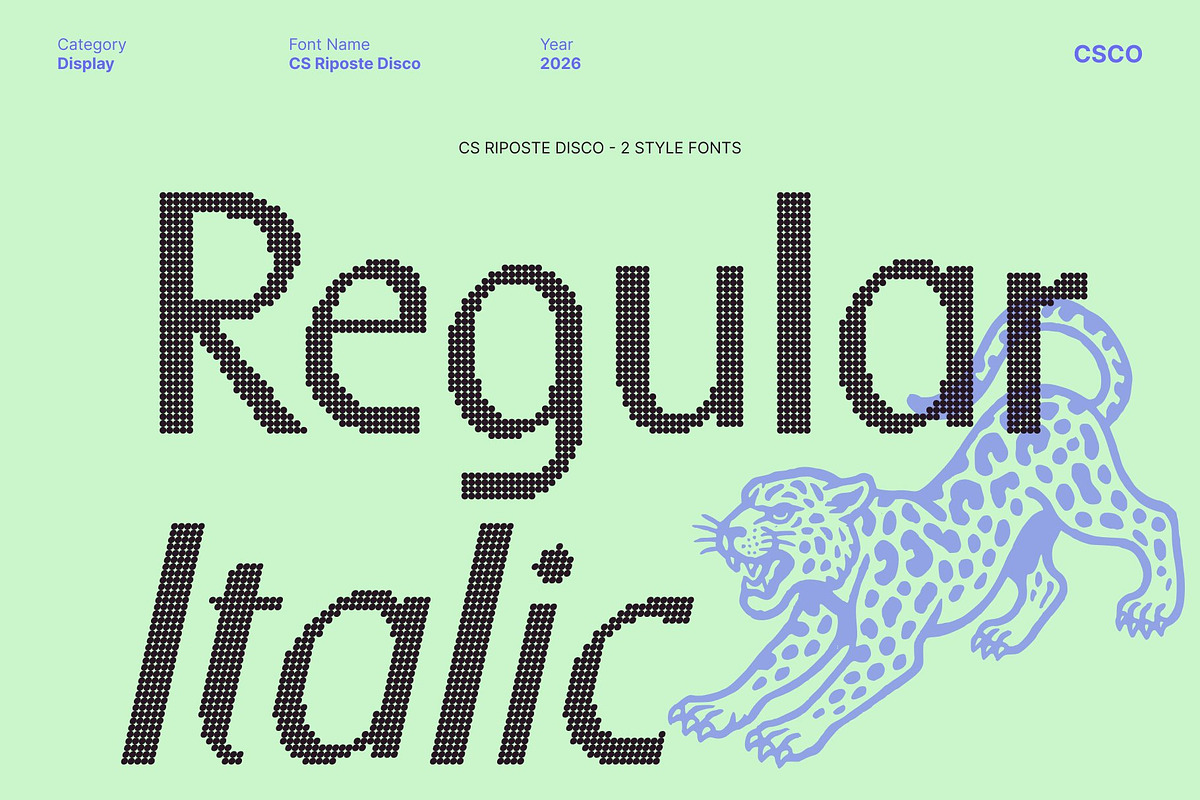 CS Riposte Disco, a Sans Serif Font by Craft Supply Co. (Photo 2 of 8)