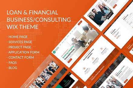 Loan & Financial Business Wix Theme, a Wix Template by Wix Creative Themes