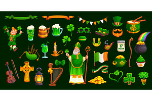 Saint Patrick's Day characters, a Seasonal Illustration by Vector Tradition