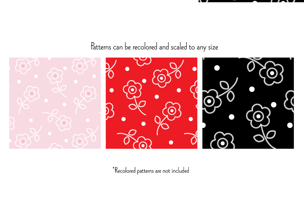 Seamless Pink Eyelet Patterns preview 7
