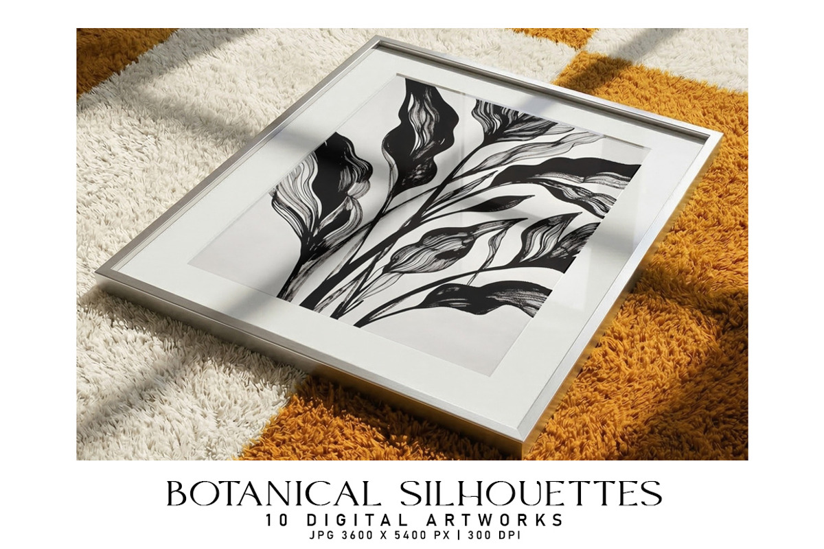 Botanical Silhouettes, a Decorative Illustration by Digital Art Creations (Photo 6 of 6)
