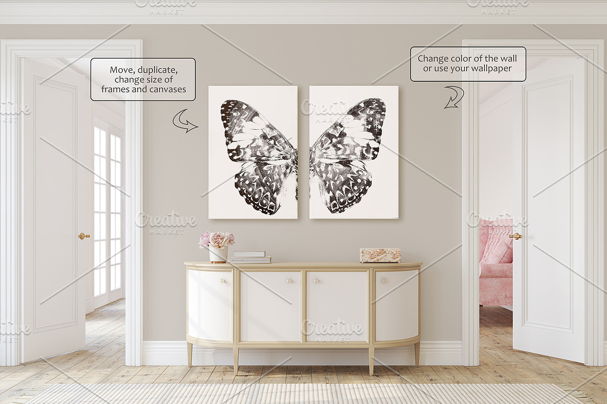 ROSIE'S HOME Wall&Frame Mockups, a Poster Template by MyHomeMockups (Photo 8 of 11)