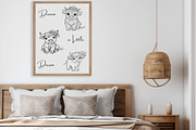 15 Cute Highland Cow Clipart, an Animal Illustration by Art Paradise Studios (Thumbnail 2 of 7)