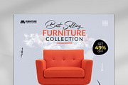 Furniture Social Media Banner Design, a Marketing Template by Photoshop Action (Thumbnail 5 of 26)