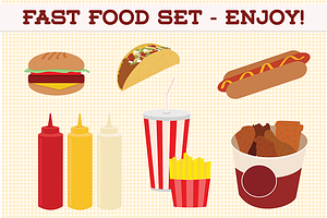 Web Elements - Fast Food Set