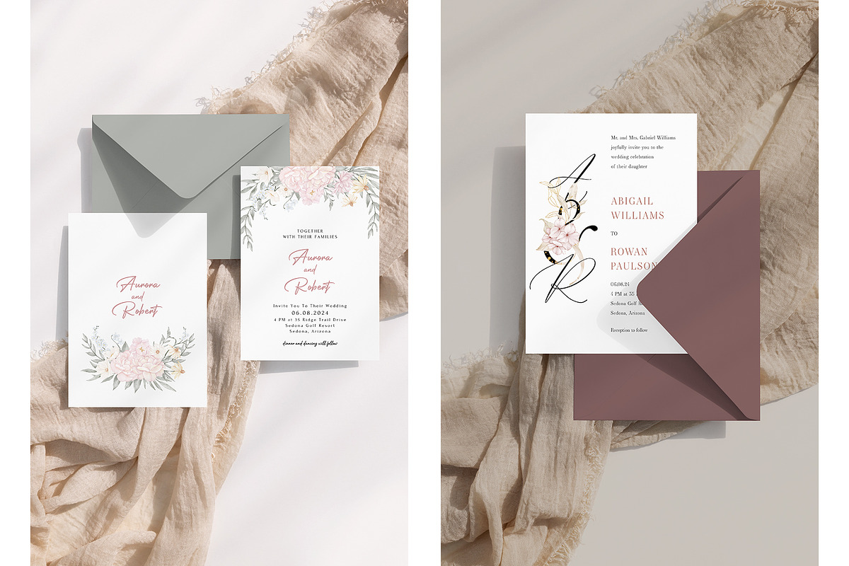 5x7CardEnvelopeMockupBundle Canvab32, an Advertising Mockup by PawMockups (Photo 6 of 12)