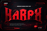 Harax – Esports Display Typeface, a Sans Serif Font by Letterara (Thumbnail 1 of 14)