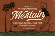 Mestain Script, a Script Font by Letterhend Studio (Thumbnail 1 of 10)