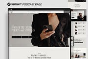 Showit Podcast page Add on, a Landing Page Template by Digital&Chic (Thumbnail 1 of 6)