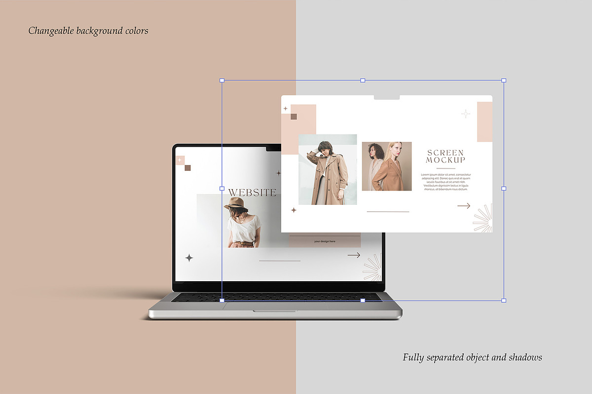 Laptop Screen Website Mockup, a Mac Mockup by graphicpages (Photo 3 of 16)
