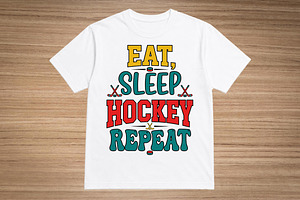Eat, Sleep, Hockey, Repeat, an Object Graphic by balal