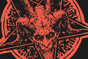 Satan head and pentagram, a Decorative Illustration by daver2002ua (Thumbnail 2 of 2)