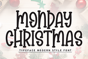 Monday Christmas | Script Font, a Script Font by Scratchones (Thumbnail 1 of 8)