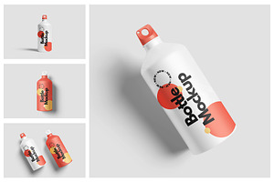 Sport Bottle Mockup, a Packaging Mockup by Hazzpro_Std
