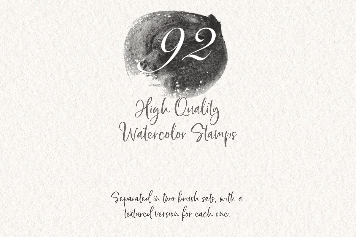 92 Watercolor Stamps for Procreate, a Brush Add-On by StDamos (Photo 2 of 7)