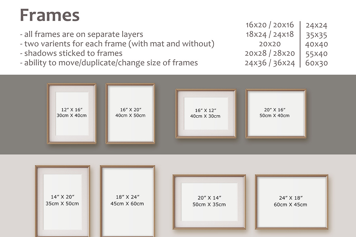 FRENCH STYLE Wall&Frame Mockups, a Poster Template by MyHomeMockups (Photo 10 of 12)