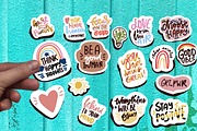 positive sticker pack, an Illustration by Veronika M (Thumbnail 1 of 2)
