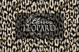Ethnic Leopard - Seamless Patterns