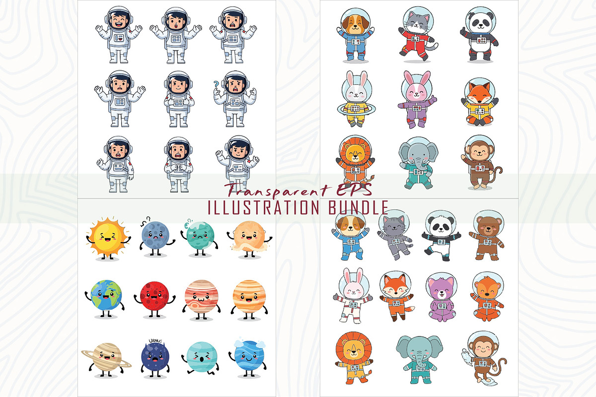 Charming cartoon planets and sun, a Technology Illustration by Sofia's Fashion (Photo 2 of 3)