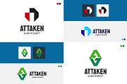 Set of Letter A initial logo designs, a Branding & Logo Template by Lucky Creative (Thumbnail 5 of 5)