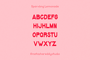 SPARKLING LEMONADE by Natasha Reddy, a Sans Serif Font by Natasha Reddy Studio (Thumbnail 2 of 7)