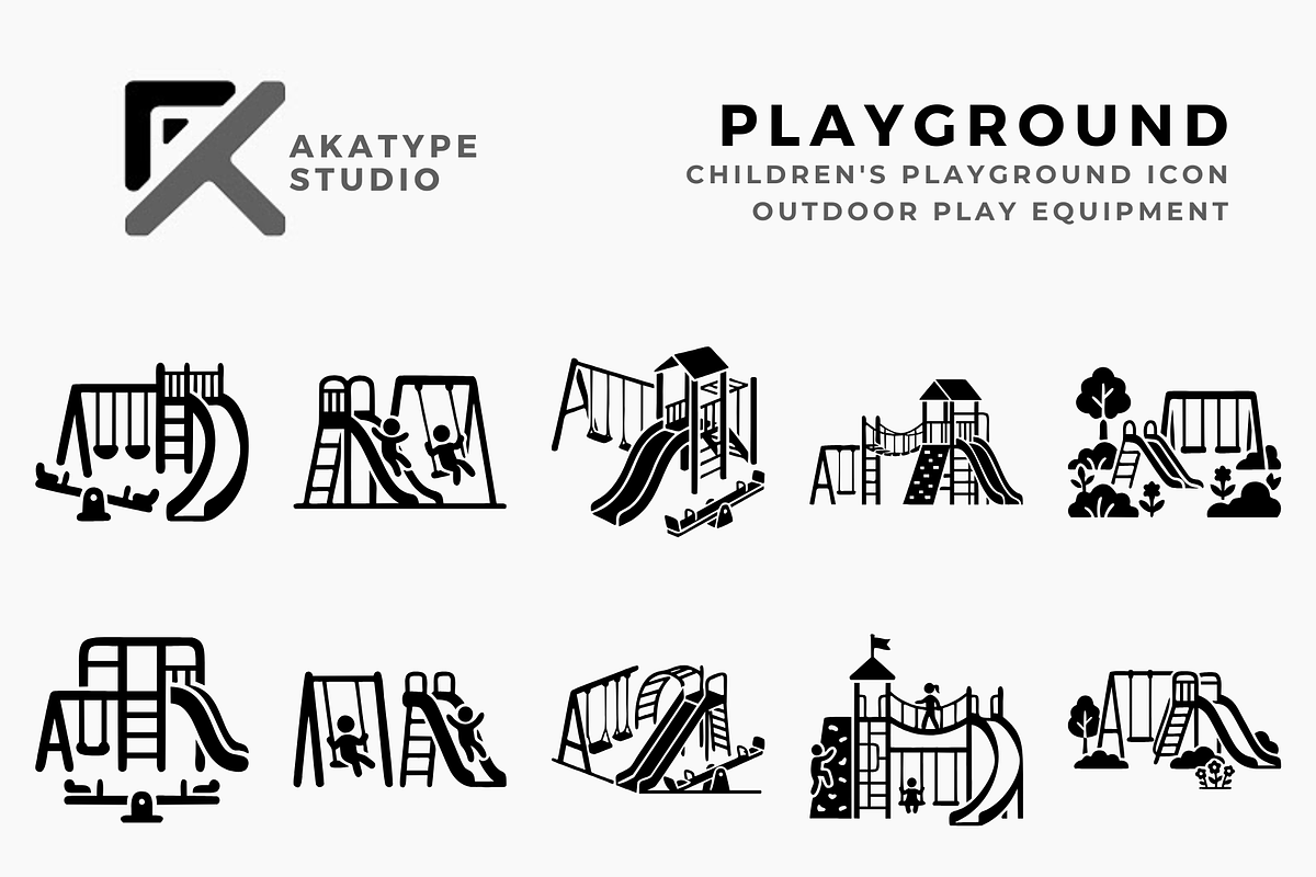 Children's Playground, a Solid Icon by Akatype Studio (Photo 1 of 3)