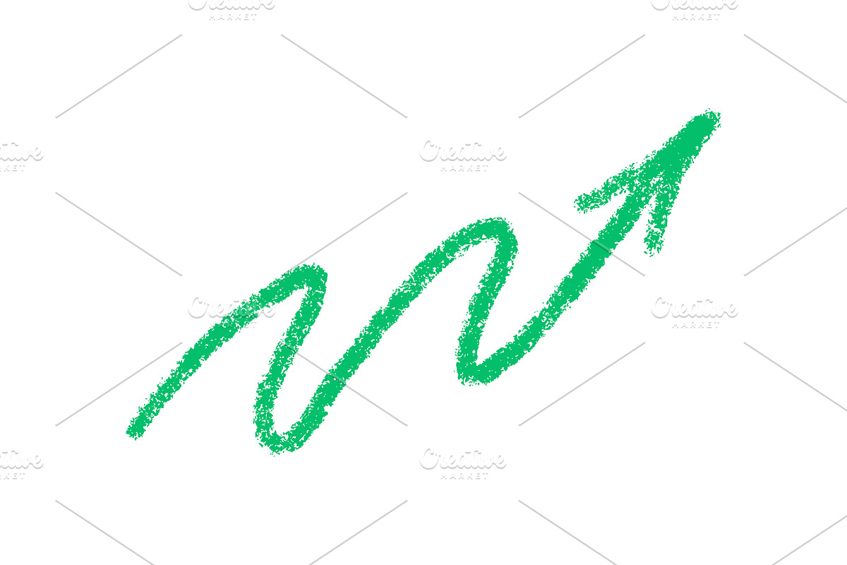 Crayon Doodle Chalk Arrow Sign, an Object Illustration by Elena Pimukova (Photo 11 of 27)