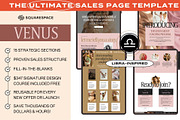 Venus Squarespace Sales Template, a Squarespace Template by The Humanista Co. (Thumbnail 1 of 3)