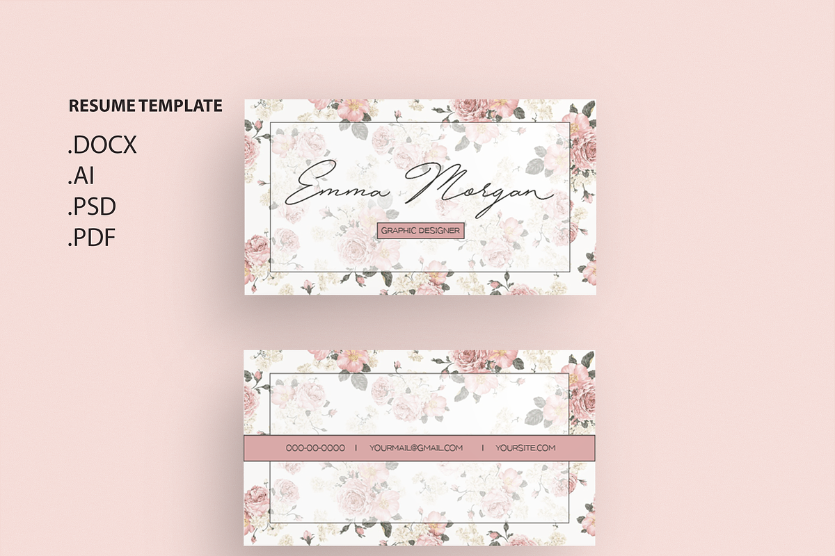Pack Resume and Card Template / M, a Resume Template by Showy68 Template (Photo 5 of 8)