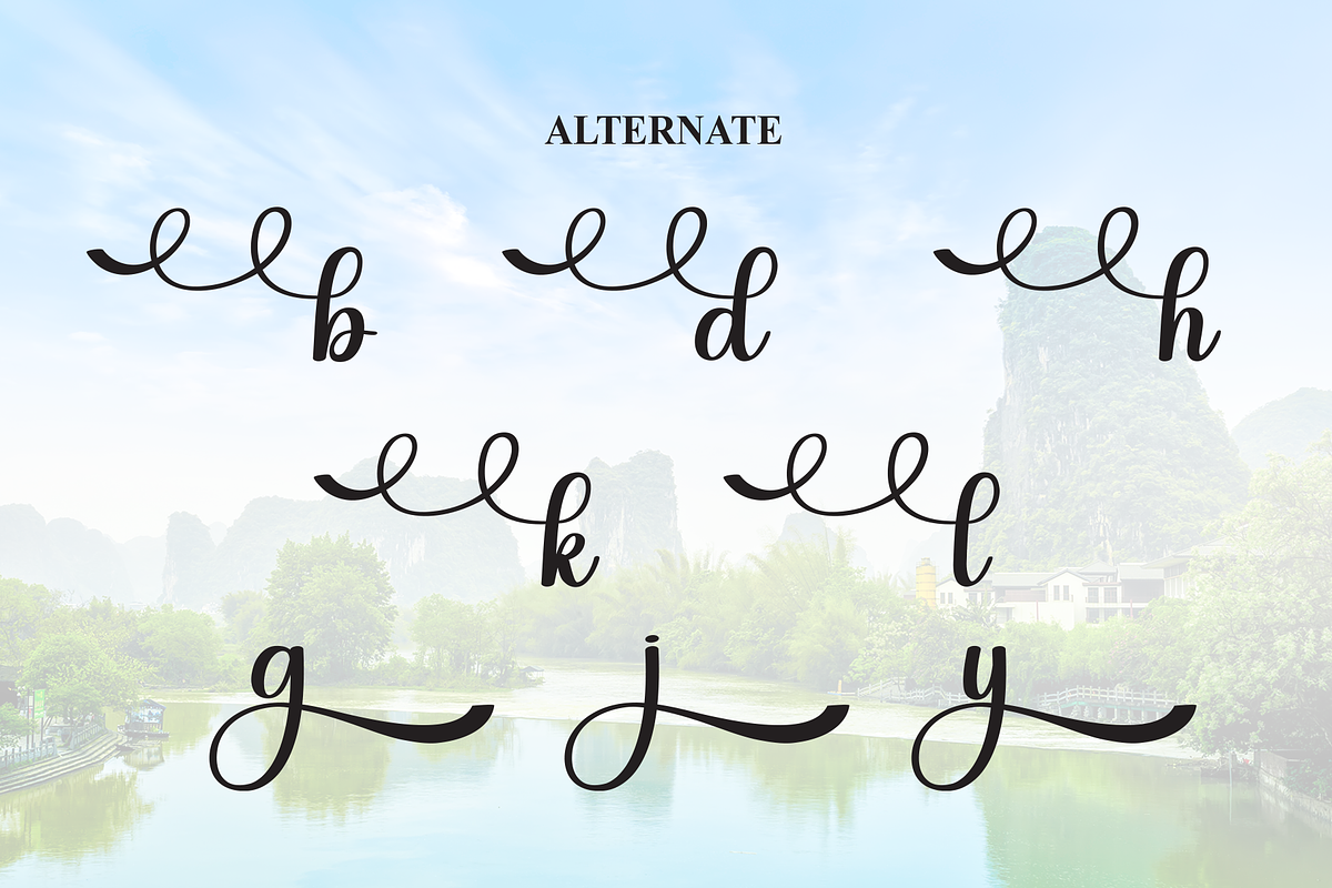 Regard | Script Font, a Handwritten Font by Scratchones (Photo 8 of 9)