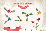 Watercolor Nursery Rhymes Clipart, an Animal Illustration by LeMagiqueBoutique (Thumbnail 4 of 7)