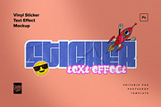 Realistic Vinyl Sticker Text Effects, a Mockup by Creative Veila (Thumbnail 5 of 12)