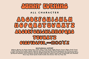 Sunny Evening - Groovy Trendy Font