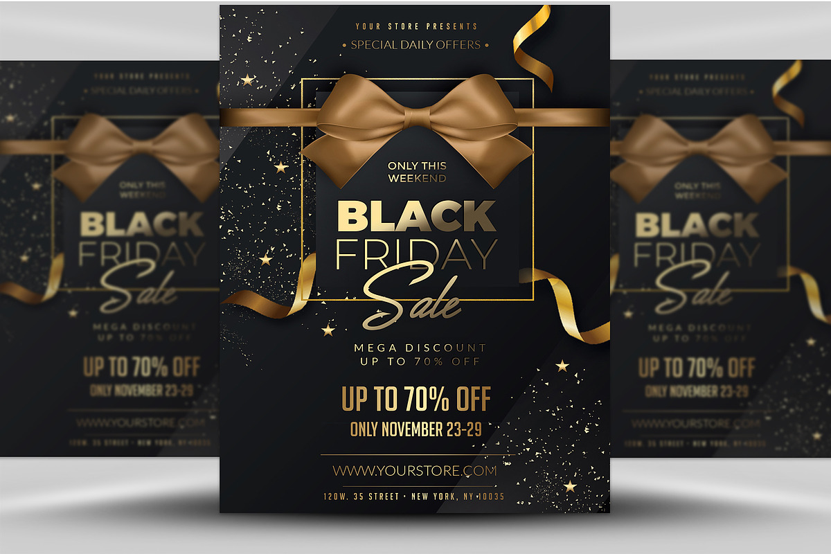Black Friday Sale Flyer, a Flyer Template by MadridNYC (Photo 4 of 4)