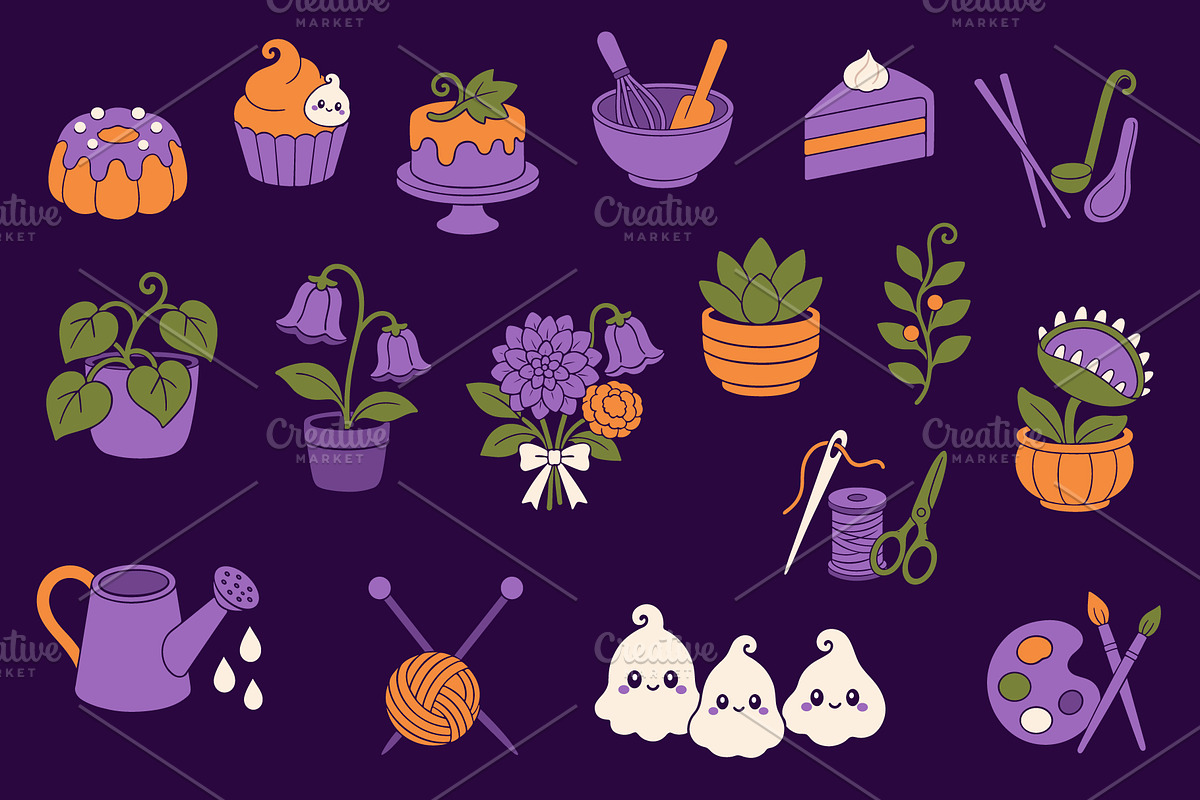 49 Cozy Halloween Ghost Illustration, a Seasonal Illustration by Christine Krahl (Photo 17 of 18)