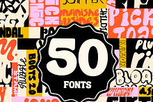 50 Font Pack, The Master Font Bundle