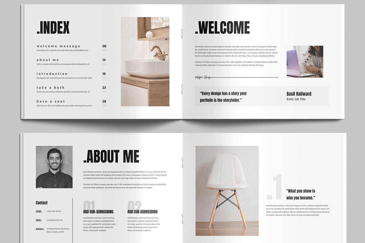 Modern And Creative  Portfolio, a Brochure Template by MightyDesign (Photo 3 of 9)