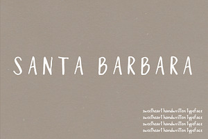 Santa Barbara | A Sweetheart Font, a Sans Serif Font by Jen Wagner Co