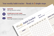 Weekly Habit Tracker Printable, a Stationery Template by AntDesignStudio (Thumbnail 6 of 6)
