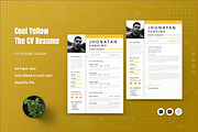 Cool Yellow CV Resume, a Resume Template by Fannan Studio (Thumbnail 1 of 2)