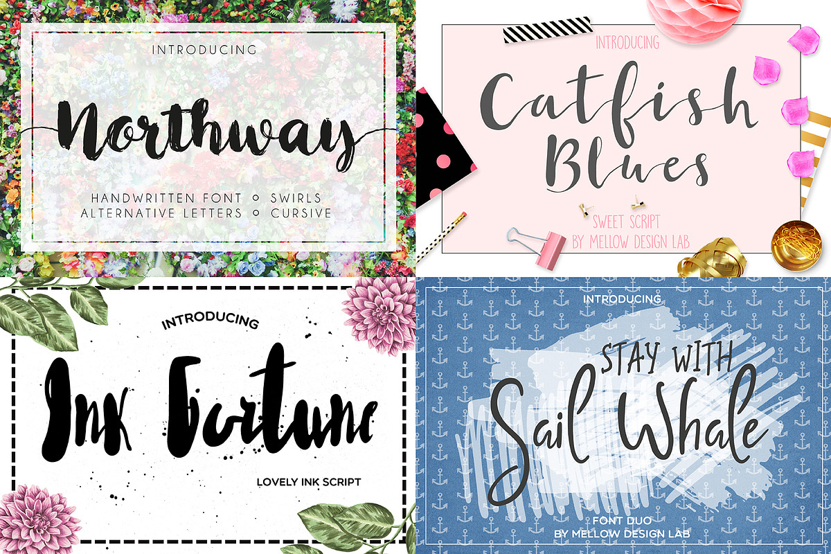 Modern Script Font Bundle