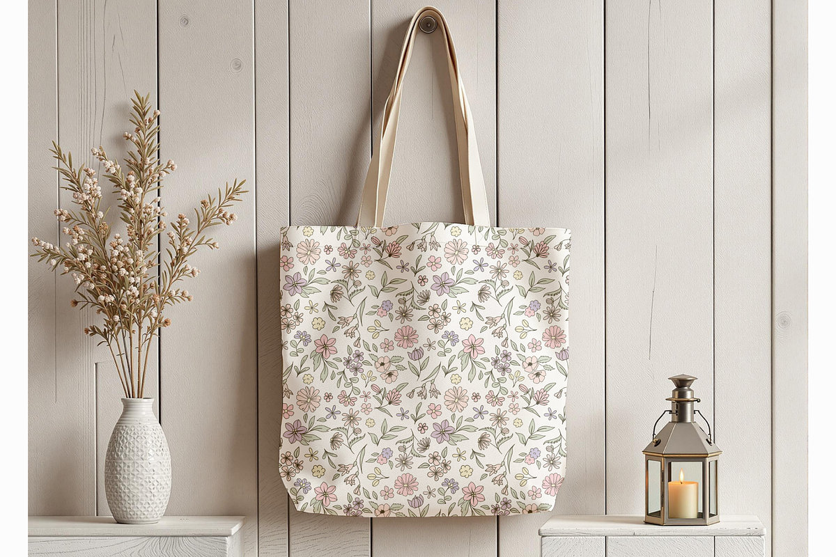 Lilac Meadow Seamless Pattern, a Pattern Graphic by OwlAndFern (Photo 12 of 14)