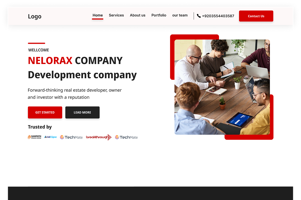startups,car, relstate landing pages, a Design Template by RayeesKhan (Photo 3 of 5)