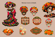 Mexican Vibes Clipart, an Object Illustration by MarisoArt (Thumbnail 10 of 10)