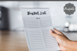 Bucket List Printable