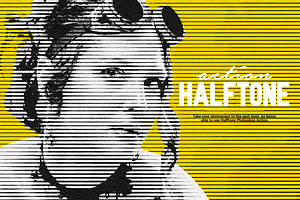 SALE - Halftone Photoshop Action