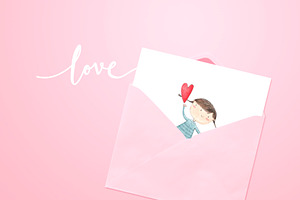 Cute Illustrations Love Card